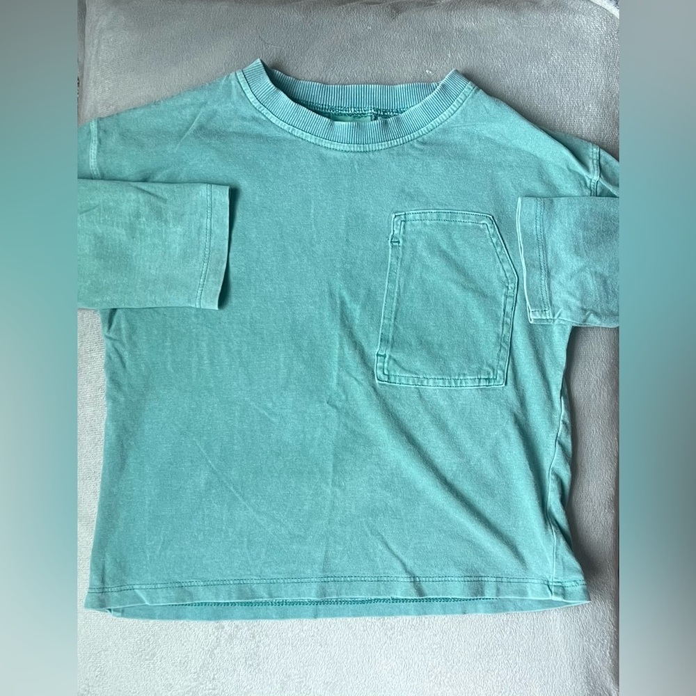 Zara Long Sleeve Teal Shirt